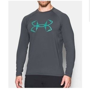 Under Armour Large Gray Long Sleeve Heat Gear